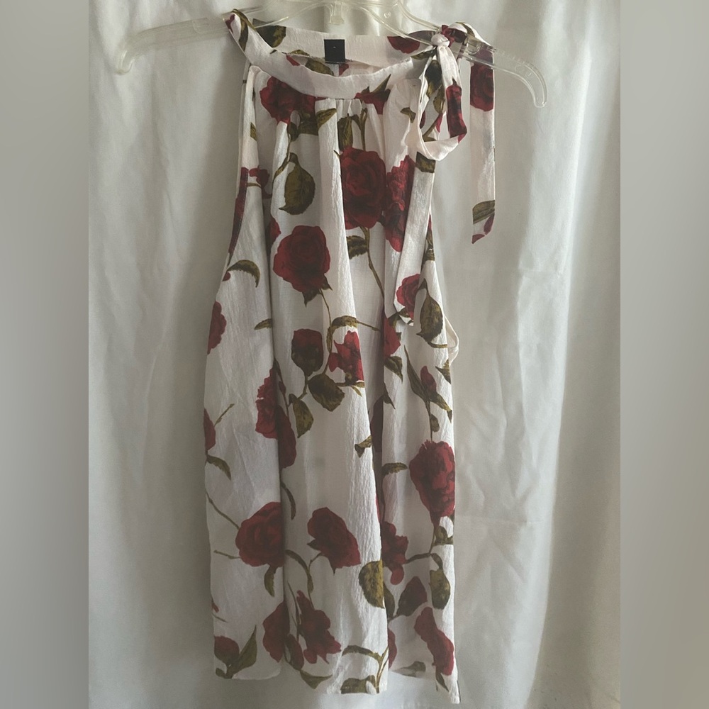 SHEIN White & Cream Sleeveless Blouse - SIZE 2X - BRAND NEW - NEVER WORN